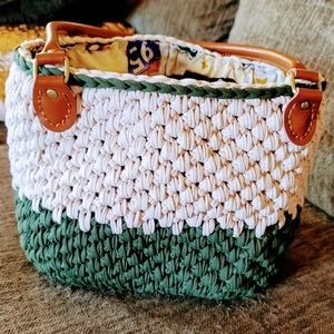 Handmade crochet handbag